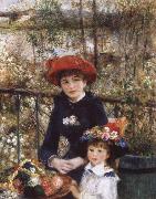 Pierre Auguste Renoir On tghe Terrace oil